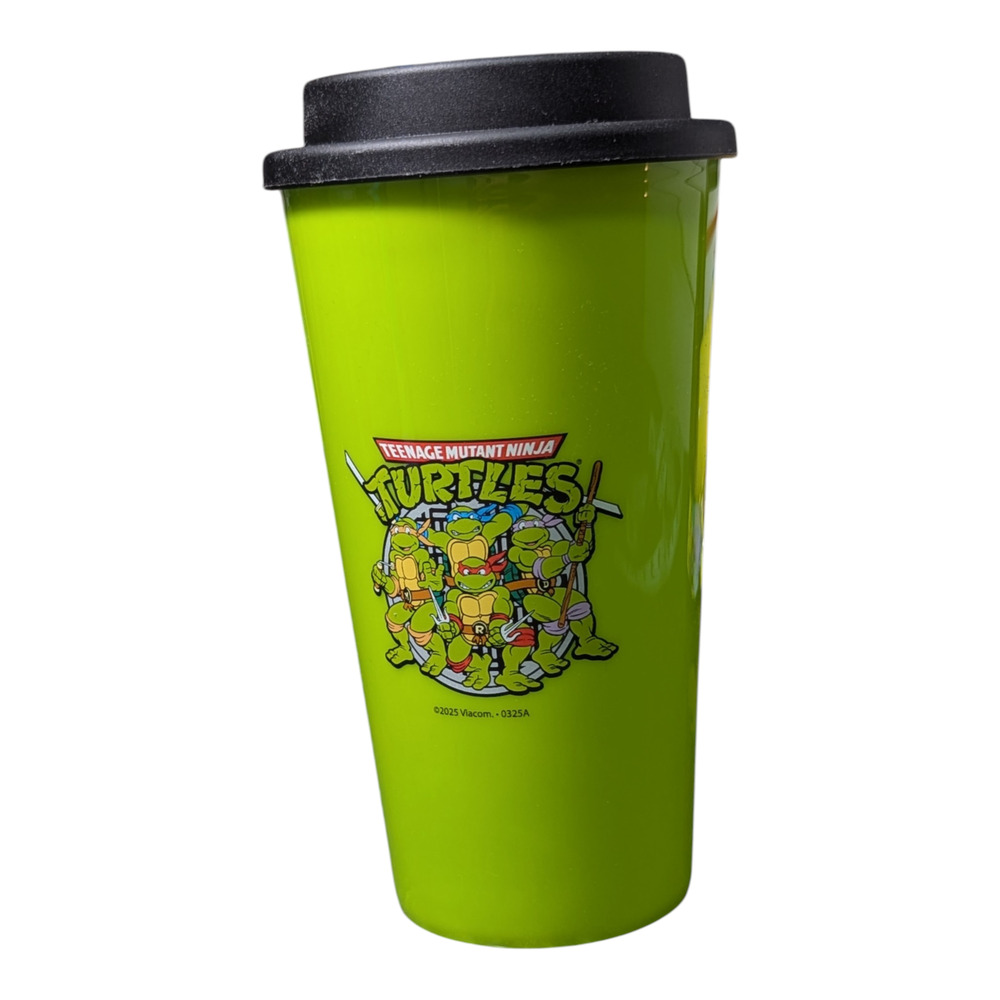 Teenage Mutant Ninja Turtles Plastic Travel Mug NWT 20oz